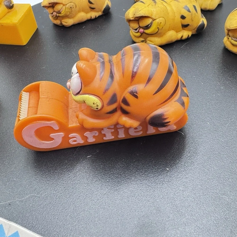 Vintage Garfield Cat 1978 Pencil Set Of 11 Erasers & Sharpeners Empire Berol USA